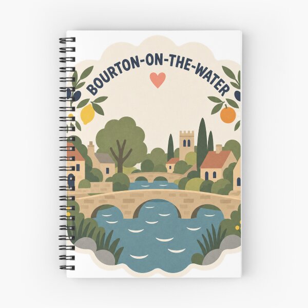 Item preview, Bourton-on-the-Water England Travel Souvenir Modern Folk Art designed and sold by VisualArtsOasis.