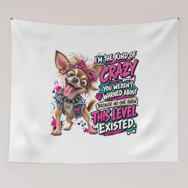 Item preview, Crazy Three Legged Chihuahua Funny Tripod Dog designed and sold by HippyRikky.