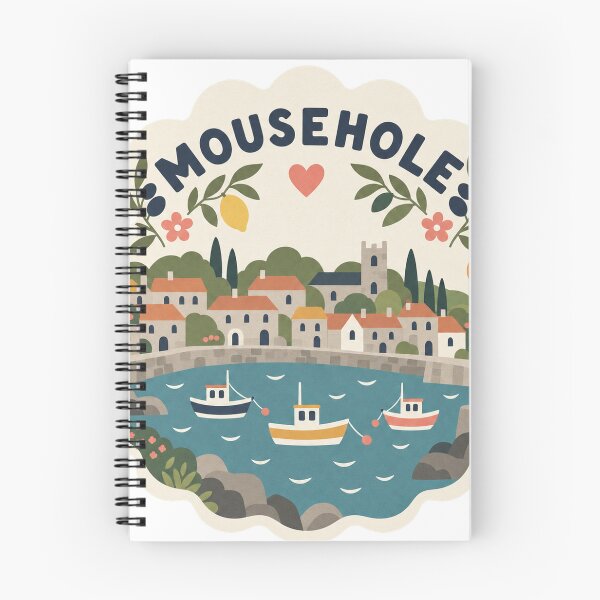 Item preview, Mousehole England Travel Souvenir Modern Folk Art designed and sold by VisualArtsOasis.
