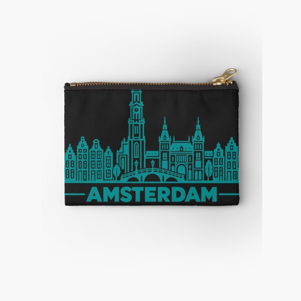 Item preview, Amsterdam Netherlands Line Art Skyline Poster designed and sold by CMYKStudio.