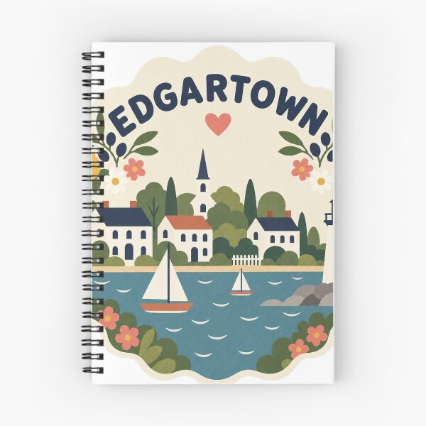 Item preview, Edgartown USA Travel Souvenir Modern Folk Art designed and sold by VisualArtsOasis.