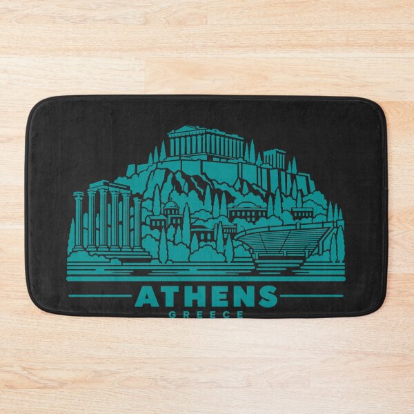 Item preview, Athens Greece Line Art Skyline Poster designed and sold by CMYKStudio.