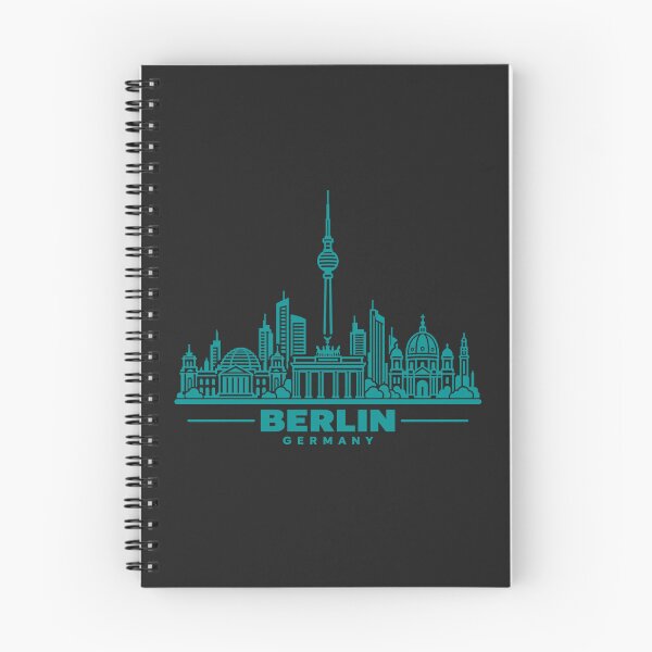 Item preview, Berlin Germany Line Art Skyline Poster designed and sold by CMYKStudio.