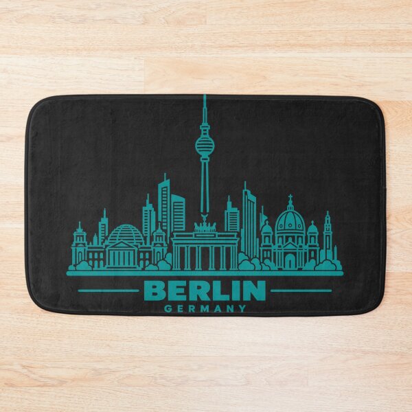 Item preview, Berlin Germany Line Art Skyline Poster designed and sold by CMYKStudio.