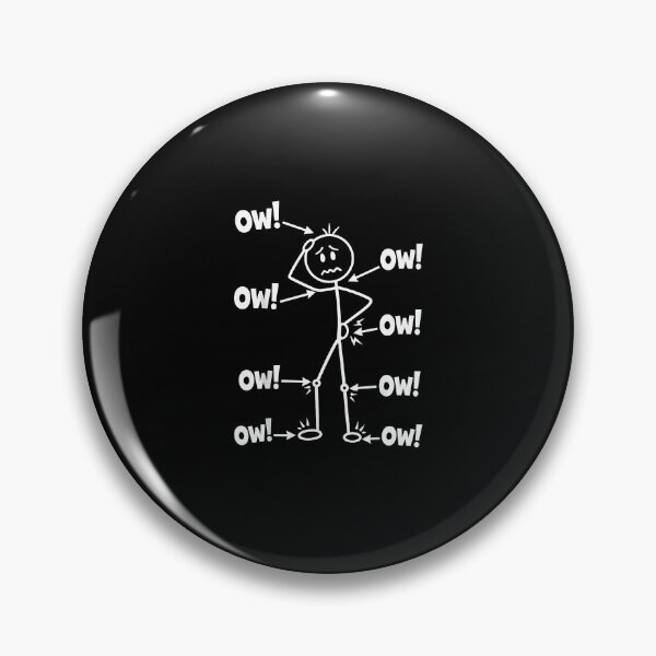 Item preview, Funny Ow Ow Ow Ow Saying Body Pain Character Humor Sarcastic designed and sold by Byhergawaa.