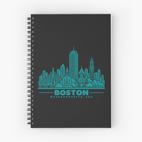 Item preview, Boston Massachusetts Line Art Skyline Poster designed and sold by CMYKStudio.