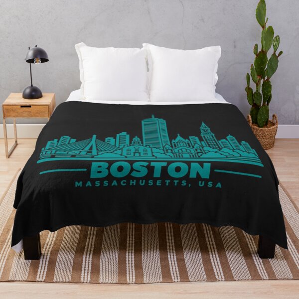 Item preview, Boston Massachusetts Line Art Skyline Poster designed and sold by CMYKStudio.