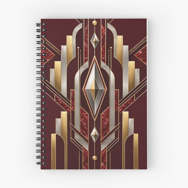 Item preview, Burgundy Neo Deco Geometric Luxury designed and sold by TrendPulseCo.
