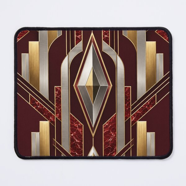 Item preview, Burgundy Neo Deco Geometric Luxury designed and sold by TrendPulseCo.