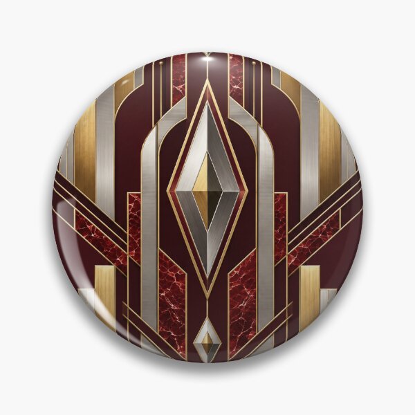 Item preview, Burgundy Neo Deco Geometric Luxury designed and sold by TrendPulseCo.