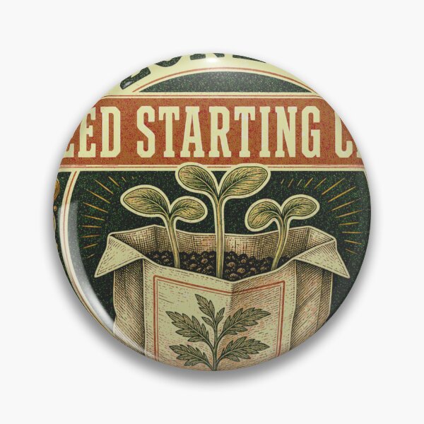 Item preview, Zone 6b Seedling Club Vintage Garden Badge designed and sold by BoosterShop.