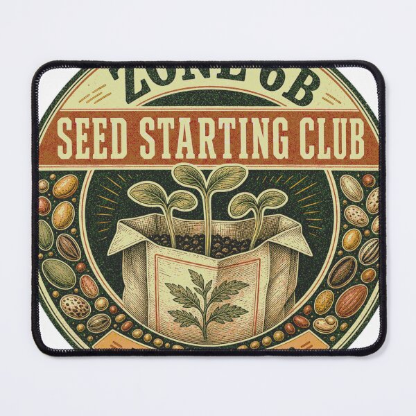 Item preview, Zone 6b Seedling Club Vintage Garden Badge designed and sold by BoosterShop.