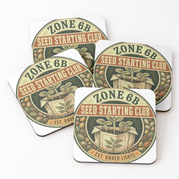 Item preview, Zone 6b Seedling Club Vintage Garden Badge designed and sold by BoosterShop.