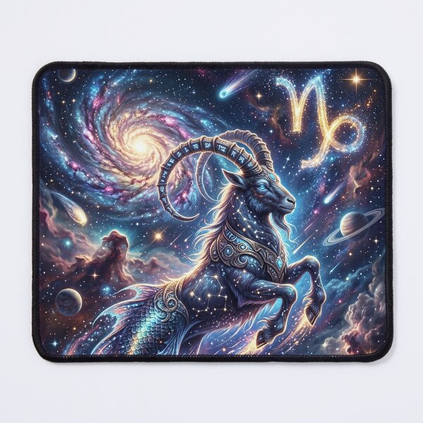 Item preview, Capricorn Sign - Zodiac Fantasy Art designed and sold by Lucid Dream Pixel.