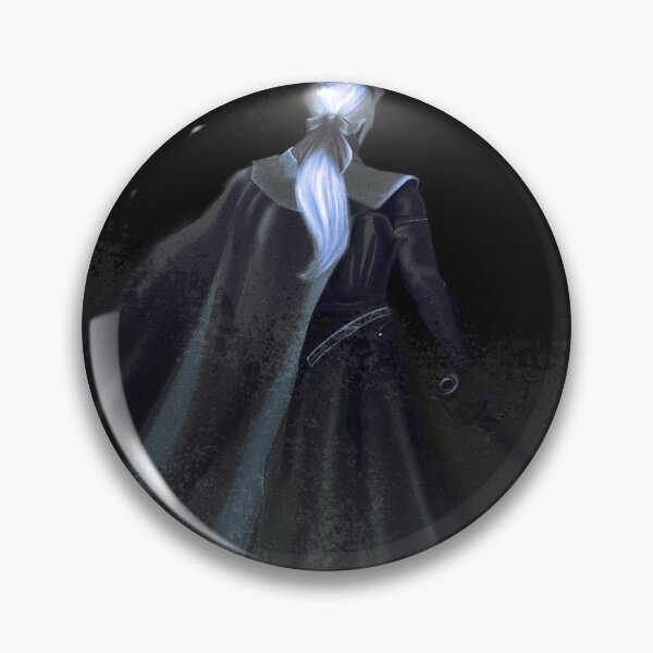 Item preview, Mysterious silver-haired warrior from behind with sword and cloak designed and sold by a1-x.
