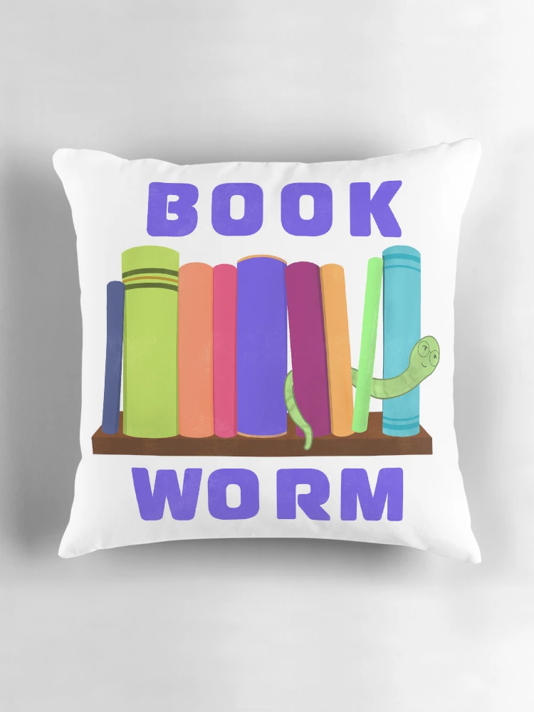 Thumbnail 3 of 4, Pillow, Bookworm designed and sold by RaeDHD.