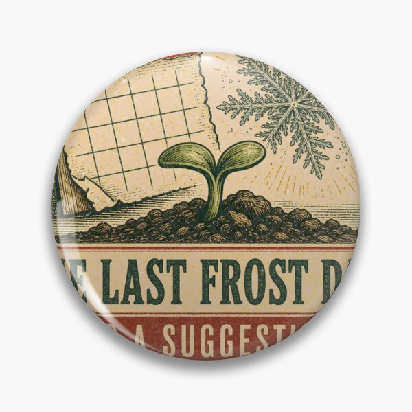 Item preview, The last frost date is a suggestion for gardeners' coats of arms designed and sold by BoosterShop.