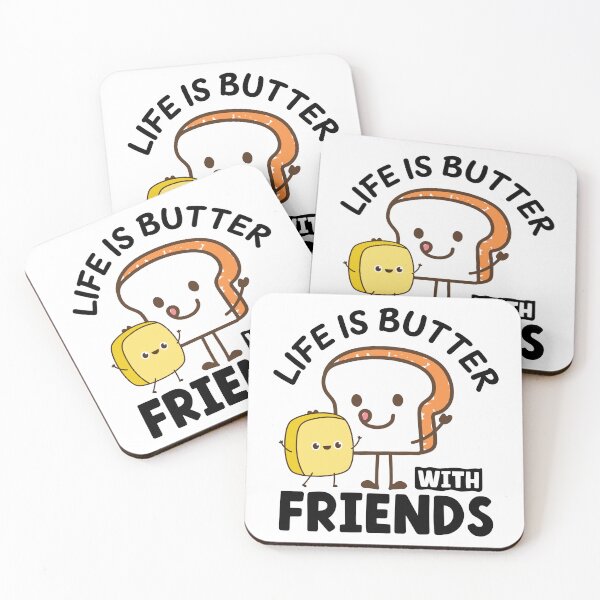 Item preview, Life is Butter with Friends designed and sold by PunnyLoaf.
