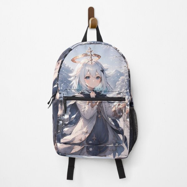 Item preview, Paimon Genshin Impact Peaceful Snowy Garden Morning designed and sold by mildaclairmo.