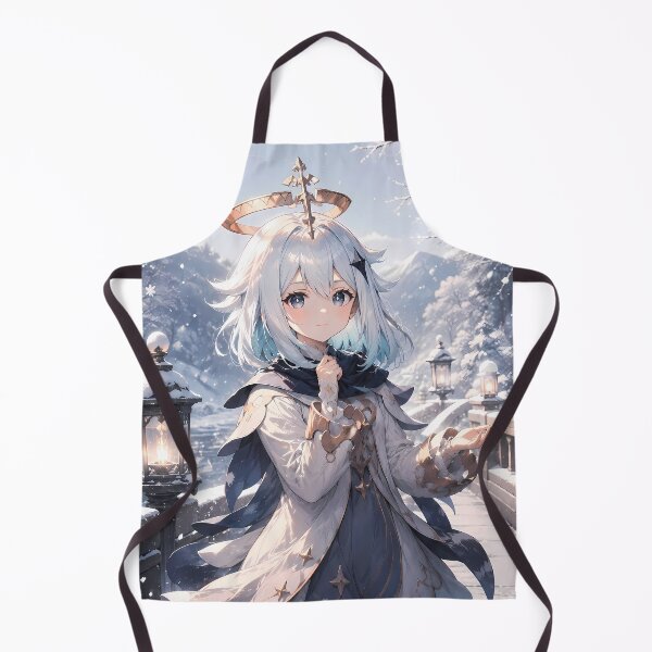 Item preview, Paimon Genshin Impact Peaceful Snowy Garden Morning designed and sold by mildaclairmo.