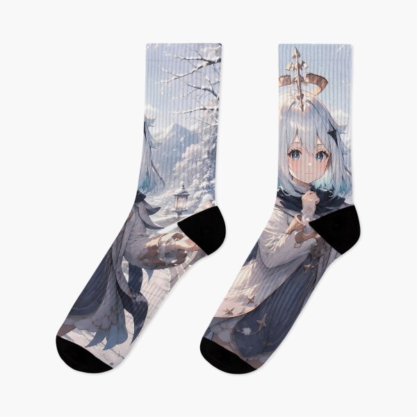Item preview, Paimon Genshin Impact Peaceful Snowy Garden Morning designed and sold by mildaclairmo.