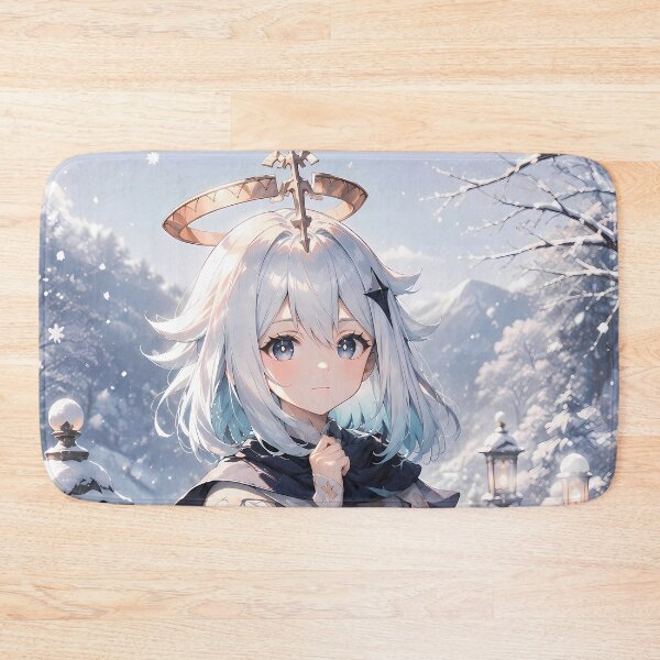 Item preview, Paimon Genshin Impact Peaceful Snowy Garden Morning designed and sold by mildaclairmo.