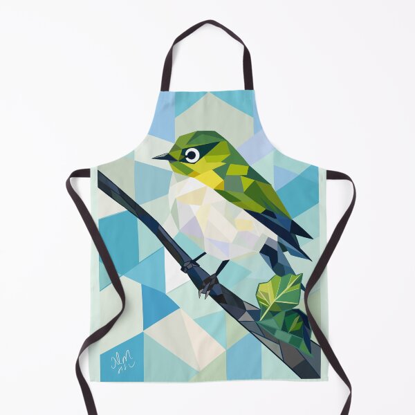 Item preview, Geometric Silvereye – Western Australia Bird Art designed and sold by WildPaletteMM.