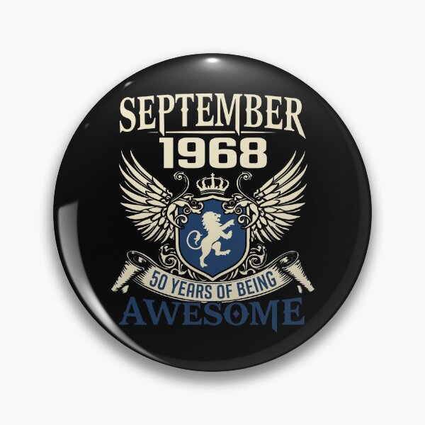 Item preview, September 1968 50 Years Of Being Awesome designed and sold by aleggsaurus.