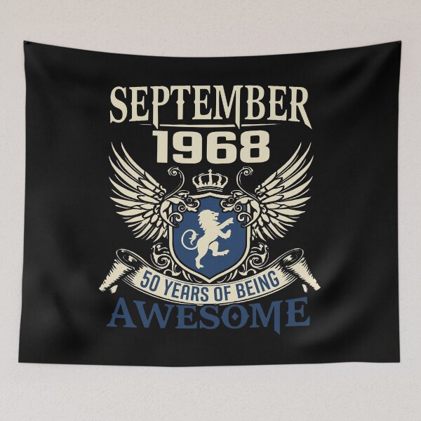 Item preview, September 1968 50 Years Of Being Awesome designed and sold by aleggsaurus.