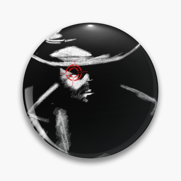 Item preview, The abstract cowboy in white woven lines and a red target point designed and sold by a1-x.