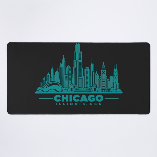 Item preview, Chicago Illinois USA Line Art Skyline Poster designed and sold by CMYKStudio.