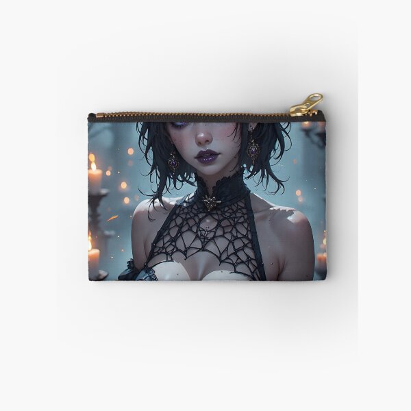 Item preview, Hot Halloween Anime Girl Goth Mommy Waifu Woman designed and sold by Your New Fixation.