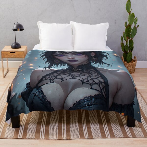 Item preview, Hot Halloween Anime Girl Goth Mommy Waifu Woman designed and sold by Your New Fixation.