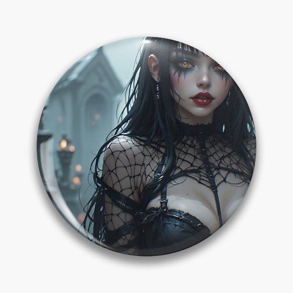 Item preview, Hot Halloween Anime Girl Goth Mommy Waifu Woman designed and sold by Your New Fixation.