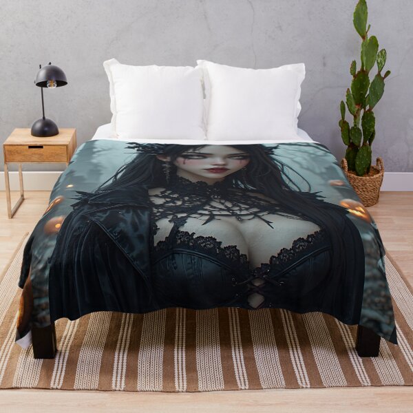 Item preview, Hot Halloween Anime Girl Goth Mommy Waifu Woman designed and sold by Your New Fixation.