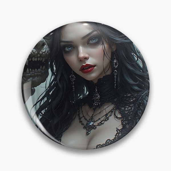 Item preview, Hot Halloween Anime Girl Goth Mommy Waifu Woman designed and sold by Your New Fixation.
