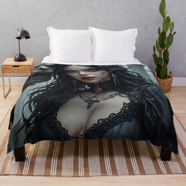 Item preview, Hot Halloween Anime Girl Goth Mommy Waifu Woman designed and sold by Your New Fixation.