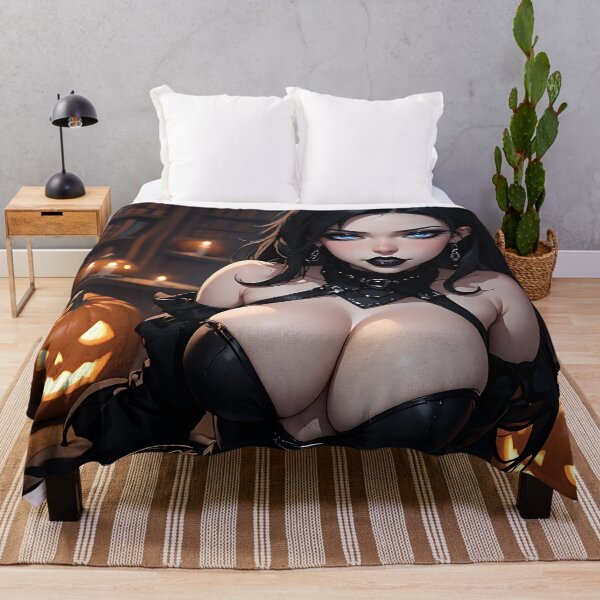 Item preview, Hot Halloween Anime Girl Goth Mommy Waifu Woman designed and sold by Your New Fixation.