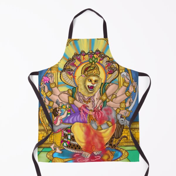 Item preview, Lord Narasimha Digital Drawing | Fierce Hindu Deity Mythology Artwork  Description designed and sold by Harshit_Digital_Arts.