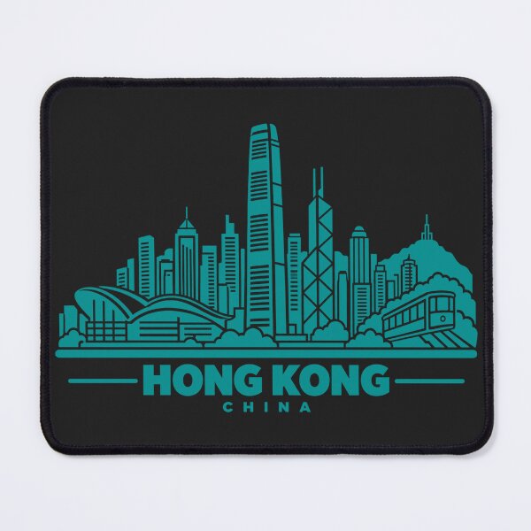 Item preview, Hong Kong China Line Art Skyline Poster designed and sold by CMYKStudio.