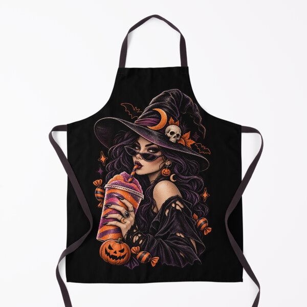 Item preview, Glam Halloween Witch with Drink designed and sold by MundoDISARE.