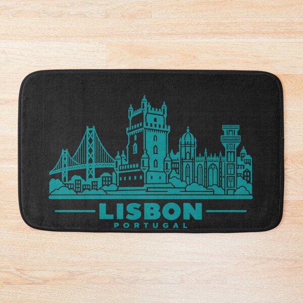 Item preview, Lisbon Portugal Line Art Skyline Poster designed and sold by CMYKStudio.