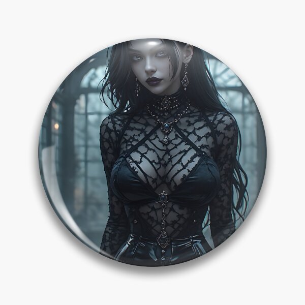 Item preview, Hot Halloween Anime Girl Goth Mommy Waifu Woman designed and sold by Your New Fixation.