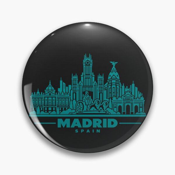 Item preview, Madrid Spain Line Art Skyline Poster designed and sold by CMYKStudio.