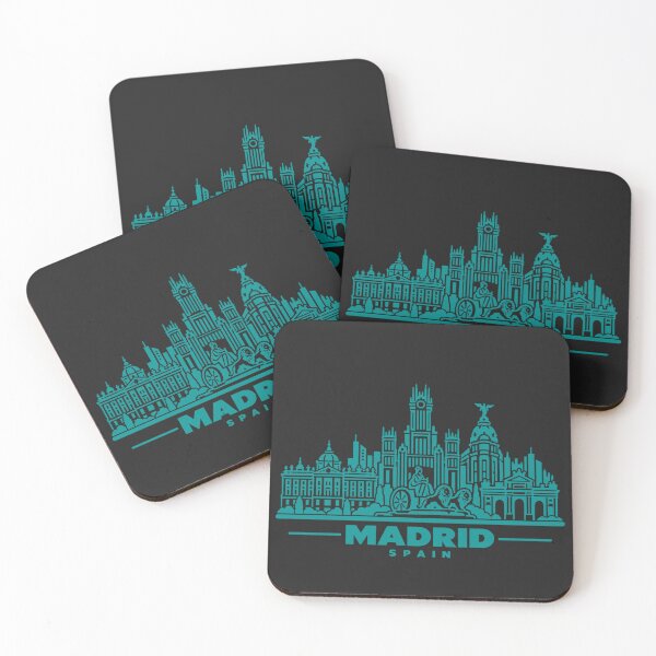 Item preview, Madrid Spain Line Art Skyline Poster designed and sold by CMYKStudio.