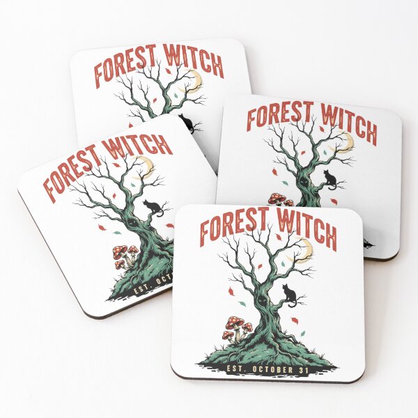 Item preview, Forest Witch Halloween Tree Design Graphic Tee v15 designed and sold by DarylWelsh2024.