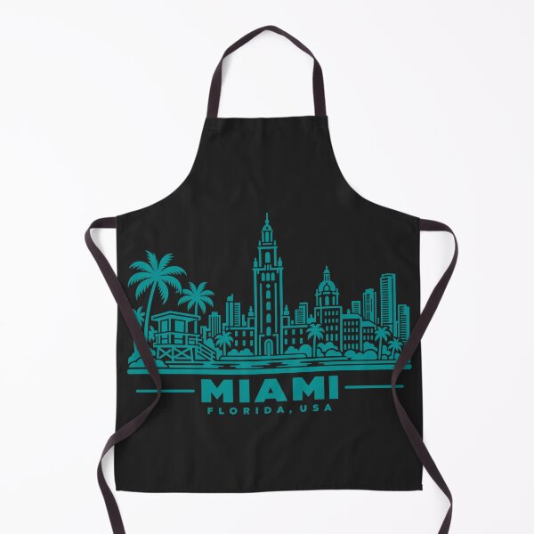Item preview, Miami Florida USA Line Art Skyline Poster designed and sold by CMYKStudio.