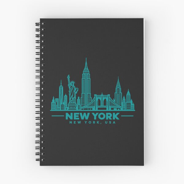 Item preview, New York USA Line Art Skyline Poster designed and sold by CMYKStudio.