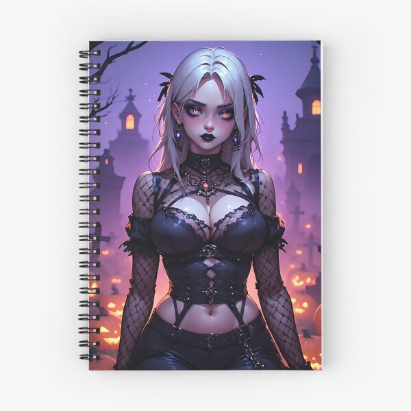 Item preview, Hot Halloween Anime Girl Goth Mommy Waifu Woman designed and sold by Your New Fixation.