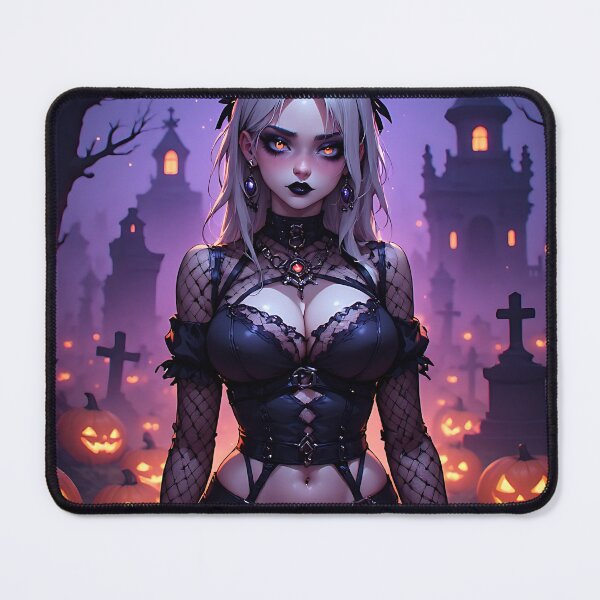 Item preview, Hot Halloween Anime Girl Goth Mommy Waifu Woman designed and sold by Your New Fixation.